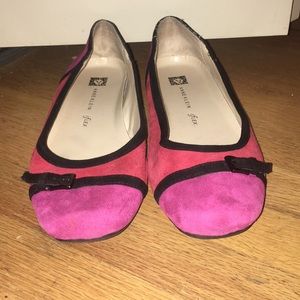Anne Klein Suede Ballet Flats